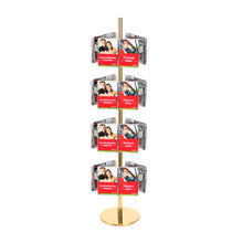 GOLD CAROUSEL HOLDS 24 A5 HOLDERS