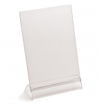 A5 angled menu holder, portrait or landscape, base & PVC top