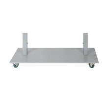 Foyer stand, double sided silver, header + 9 A4 Holder